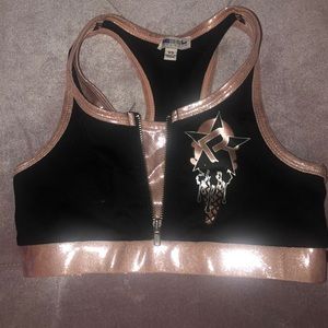 Rebel Athletic Ice Cream Zipper Sports Bra💖